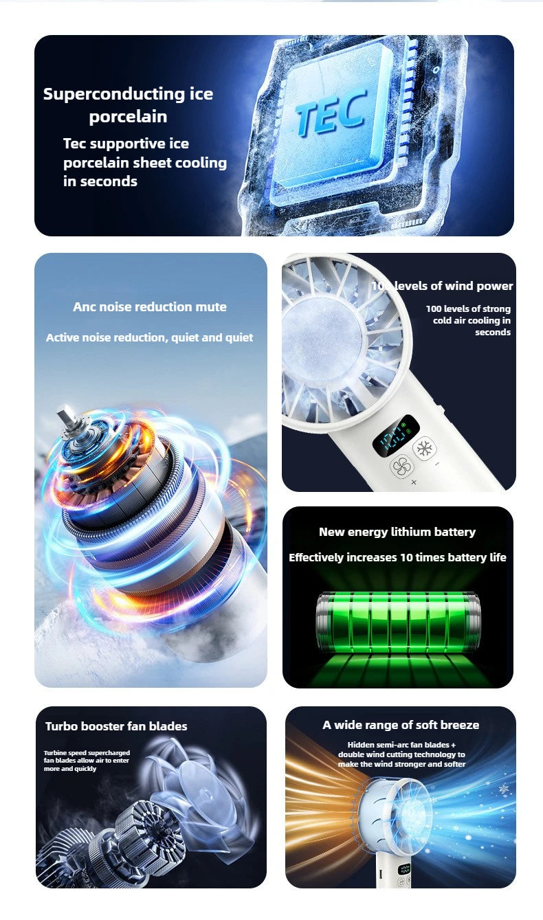 Ice compress high-speed cooling fan