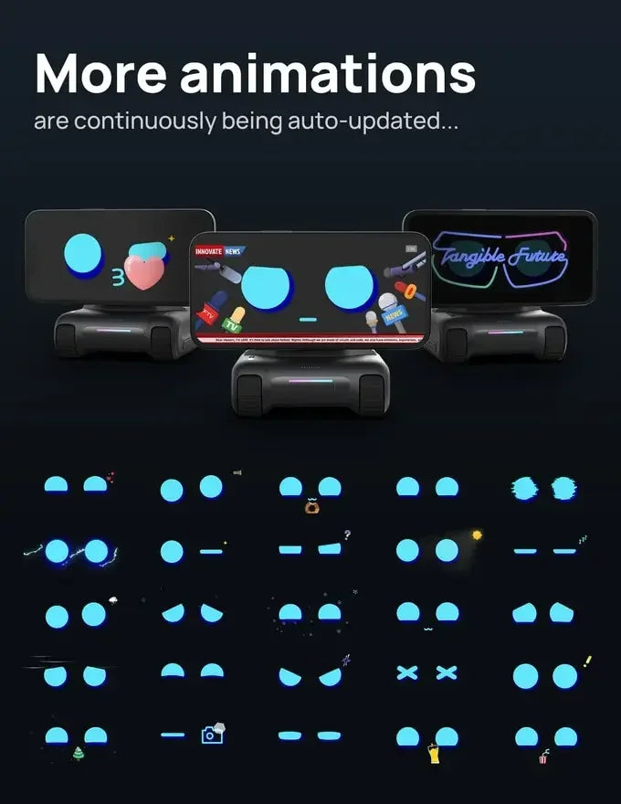 LOOI Smart AI Desktop Robot โ ChatGPT Voice Assistant | Memory, Gesture & Face Recognition | Emotional Support Companion