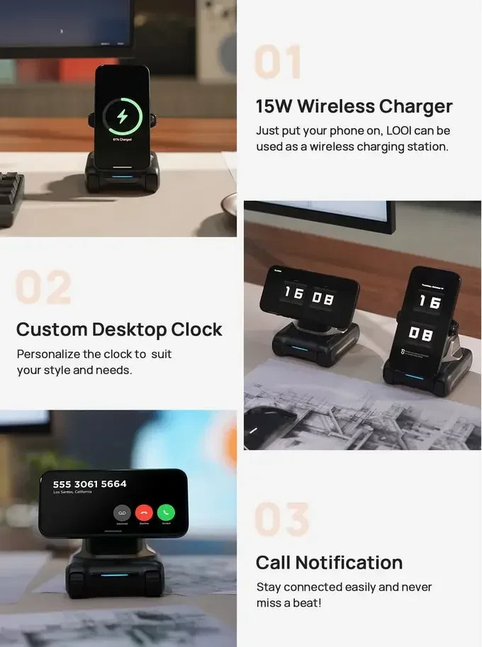 LOOI Smart AI Desktop Robot – ChatGPT Voice Assistant | Memory, Gesture & Face Recognition | Emotional Support Companion