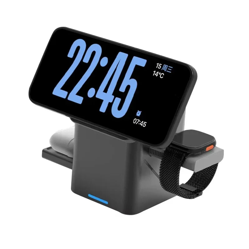 3-in-1 Rotating MagSafe Charger for iPhone, iWatch & AirPods