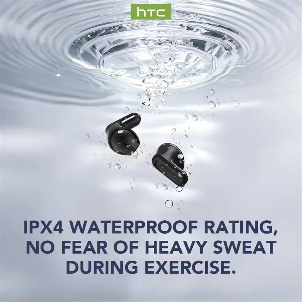 HTC NE20 TWS Bluetooth V6.0 Wireless Earphones AI Translator Earbuds Touch Screen Sport Stereo HD Voice Headphone Long-Last Life