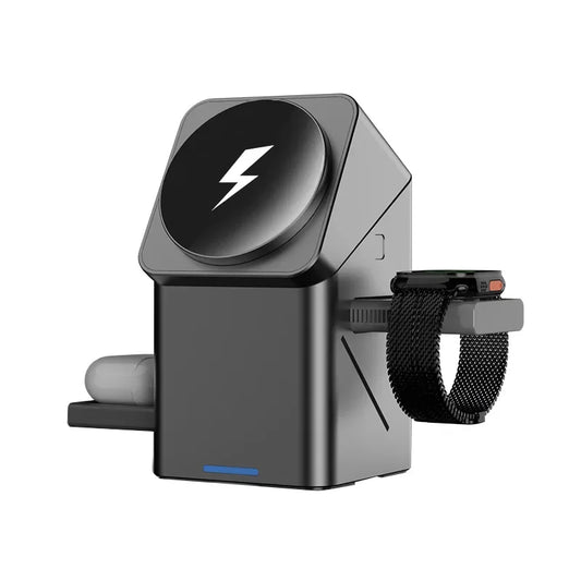 3-in-1 Rotating MagSafe Charger for iPhone, iWatch & AirPods